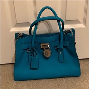 Michael Kors medium Hamilton. Dark teal.